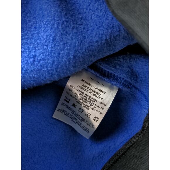 Nike Urban Jungle Gym Color Block Blue Yellow Hoodie Sz S 336328-46b 21.5W 26.5L - Picture 8 of 10